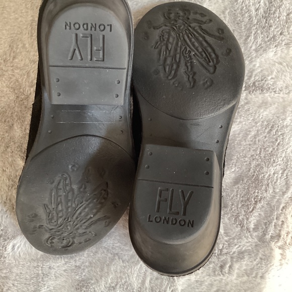 Fly London leather ankle boots 2 pair bundle one black and one rust size 36 - Picture 9 of 11